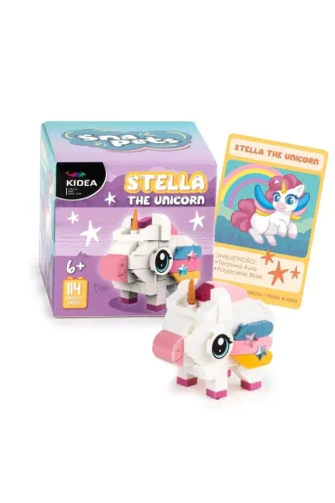 KLOCKI KONSTR SNAPETS UNICORN 114EL AKC KIDEA PU