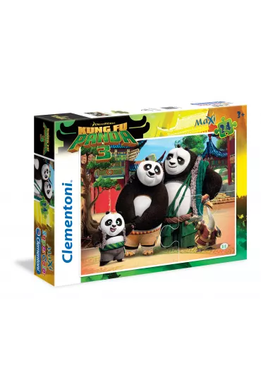 Puzzle 24 el. Maxi SuperColor. Kung Fu Panda 3 24475 Clementoni