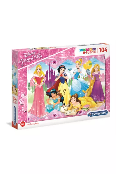 Puzzle 104 el. SuperColor. Ksi�niczki Clementoni