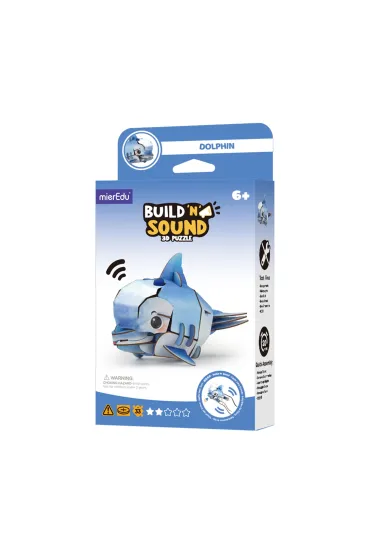 Puzzle 3D Buduj i s�uchaj Delfin mierEdu
