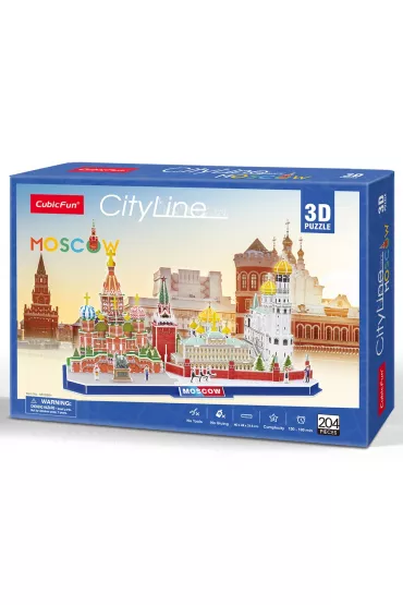 Puzzle 3D 107 el. City Line Moscow Cubic Fun