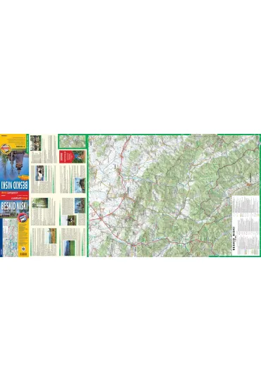 Beskid Niski mapa turystyczna 1:70 000 laminat 2023