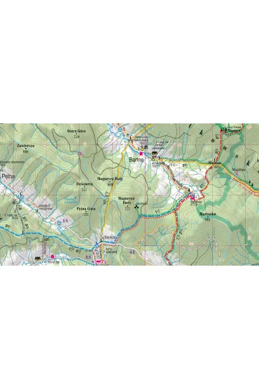 Beskid Niski mapa turystyczna 1:70 000 laminat 2023