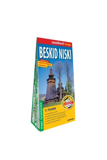 Beskid Niski mapa turystyczna 1:70 000 laminat 2023