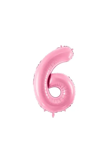 PartyDeco Balon foliowy 6 r�owy 86cm
