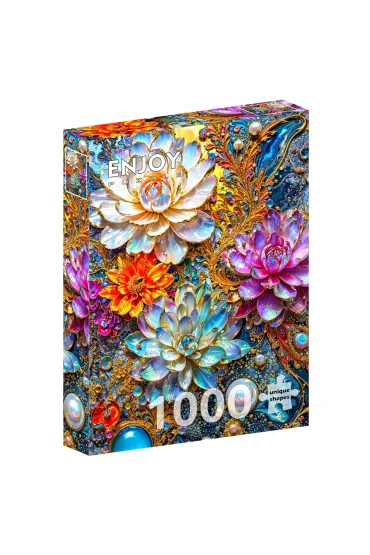 Puzzle 1000 Per�owe lilie wodne Enjoy