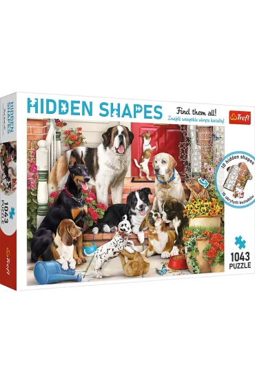 Puzzle Hidden Shapes 1043 el. Psia zabawa Trefl