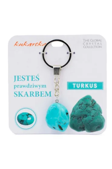 Kukartka Brelok Jeste� skarbem turkus