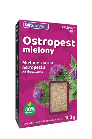 NaturaVena Ostropest mielony odt�uszczony Suplement diety 100 g