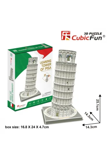 Puzzle 3D 27 el. Krzywa Wie�a w Pizie Cubic Fun