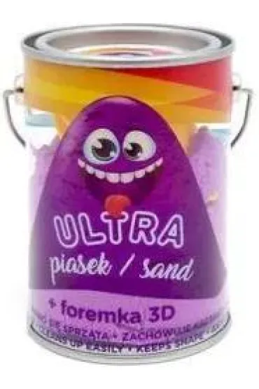Ultra Piasek 150g fioletowy + foremka Lew Epee