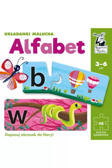 Puzzle Kapitan Nauka. Uk�adanki malucha. Alfabet Edgard - Agnieszka Ulatowska