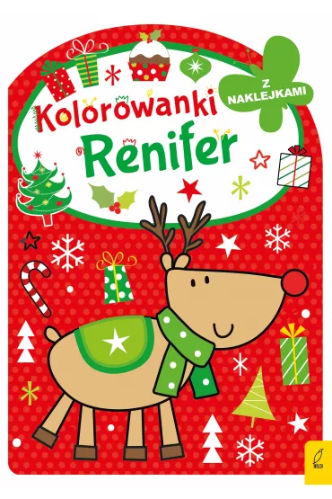 Kolorowanka z wykrojnikiem. Renifer