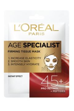 LOreal Paris Age Specialist Firming Tissue Mask 45+ maska ujdrniajca na tkaninie 30 g