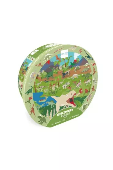 Puzzle obserwacyjne 150 el. Dinozaury Scratch
