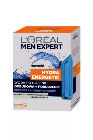 LOreal Paris Men Expert Hydra Energetic woda po goleniu odbudowa + pobudzenie 100 ml