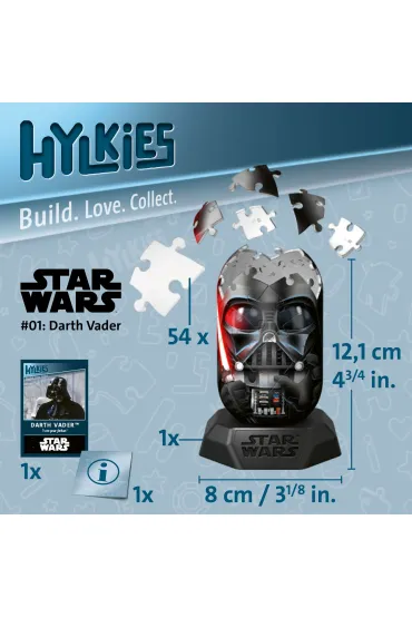 Puzzle 54 el. 3D Hylkies: Darth Wader Ravensburger
