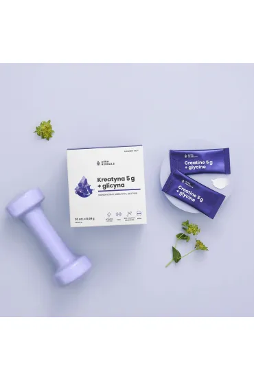 Aura Herbals Kreatyna 5 g, monohydrat + glicyna Suplement diety 30 sasz.
