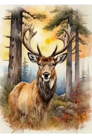 Norimpex Diamentowa mozaika - Jele�, akwarela 2001706 30x40cm