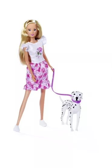 LALKA 29CM STEFFI AKC NA SPACERZE Z PSEM WB Simba