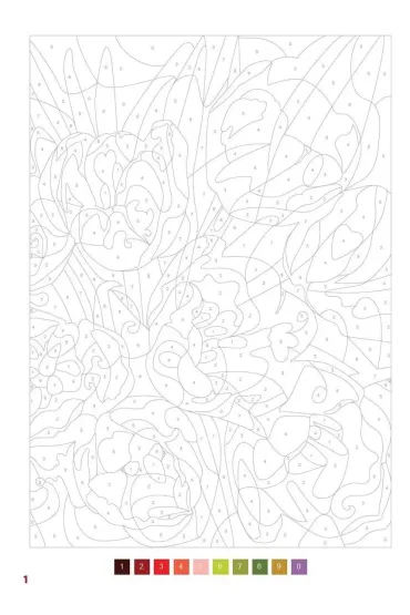 Art therapy. Kolorowanka antystresowa. Kwiaty. Zagadkowe rysunki - Charlotte  Mendes
