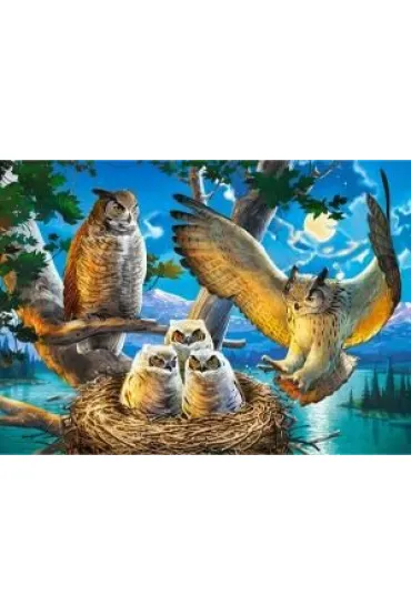 Puzzle 180 el. Sowia rodzina Castorland