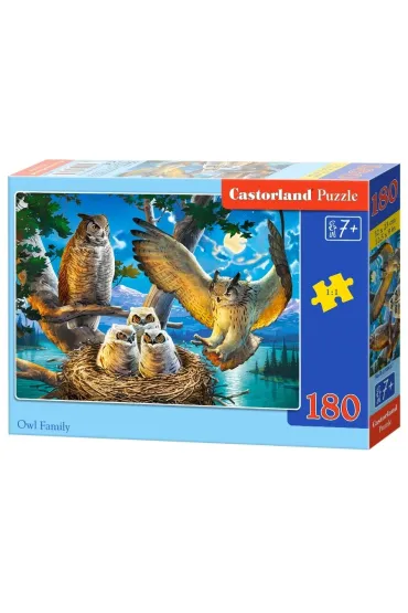 Puzzle 180 el. Sowia rodzina Castorland
