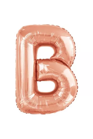 Amscan Balon foliowy litera B r�owe z�oto 59x86cm