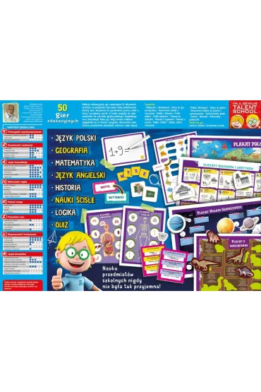 I`M A Genius Talent School 50 gier edukacyjnych Lisciani - 304-pl107421