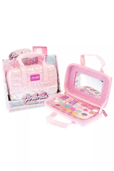Torba Make up z wyposa�eniem jasno r�owa Nice