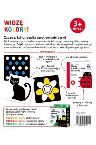 Widz� kolory! Karty kontrastowe malucha 3 mies.+ - Barbara Paku�a