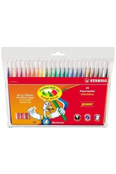 Stabilo Flamastry Power w etui 24 szt.