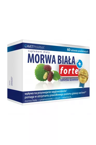 Avet Pharma Morwa Bia�a Plus Forte Suplement diety 60 kaps.