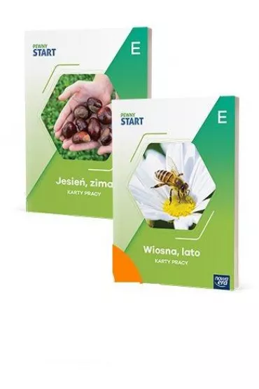 Pewny start. Poziom E. Zestaw: Karty pracy. Jesie�, zima, wiosna, lato