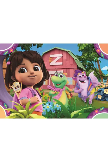 Puzzle 2x20 el. SuperColor. Dora Clementoni