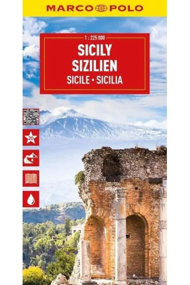 Mapa drogowa Sycylia 1:225 000