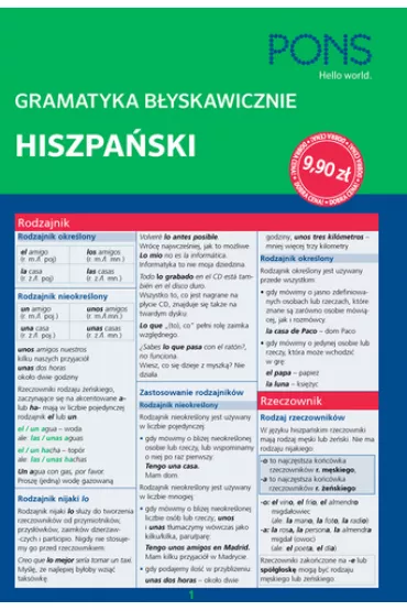 Gramatyka b�yskawicznie. Hiszpa�ski