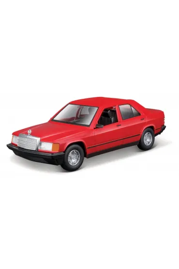 Bburago model mercedes-benz 190e red 1:24
