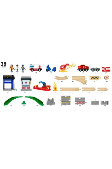 Brio Zestaw Deluxe Stra� Po�arna i Policja Ravensburger