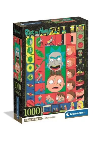 Puzzle 1000 Rick and Morty Clementoni
