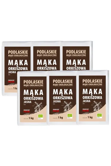 BioLife M�ka orkiszowa jasna Zestaw 6 x 1 kg Bio