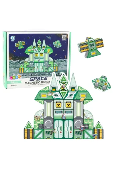 Klocki magnetyczne kosmos 66el