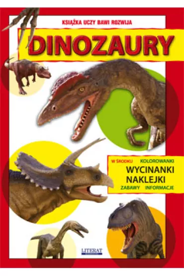 Wycinanki, kolorowanki i naklejki. Dinozaury