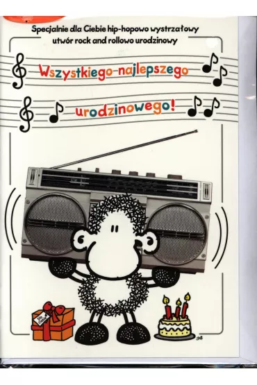 Kukartka Karnet B6 Sheepworld Urodziny Radio 73584