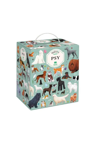 Puzzlove CzuCzu Psy 500 el. puzzle rodzinne Bright Junior Media