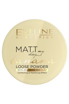 Eveline Cosmetics Matt My Day Banana Loose Powder korygujco-matujcy sypki puder do twarzy 6 g