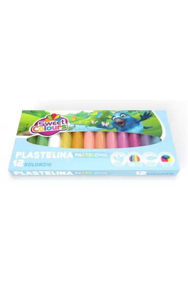 Sweet colours Plastelina pastelowa 12 szt.