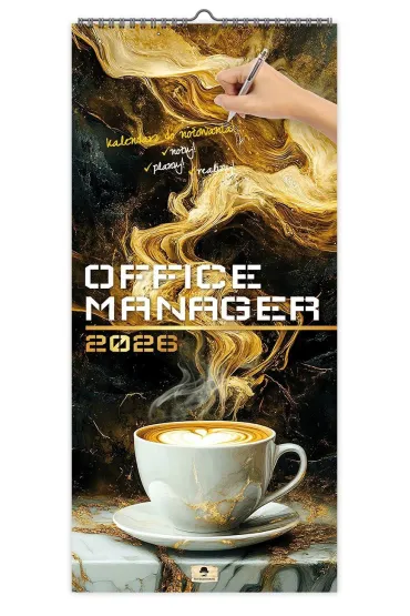 Kalendarz 2026 �cienny paskowy szeroki Office Manager KPS V2
