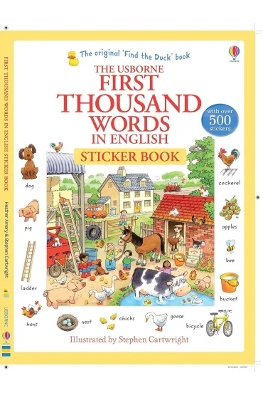 First Thousand Words in English Sticker Book wer. angielska - Amery Heather