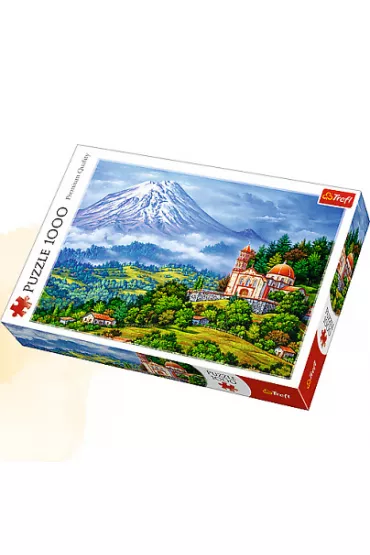 Puzzle 1000 el. Pejza� z wulkanem Trefl